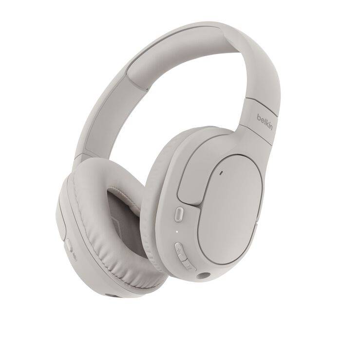 Belkin AUD009HQBK hoofdtelefoon/headset Hoofdtelefoons Draadloos Hoofdband Oproepen/muziek USB Type-C Bluetooth Zwart
