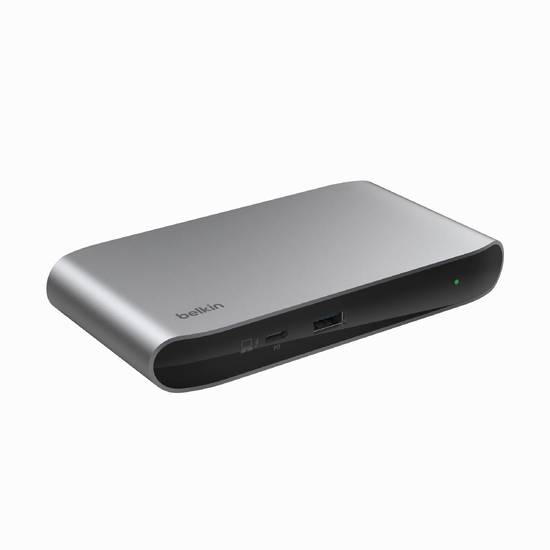 Belkin INC013VFSGY interface hub Thunderbolt 4 40000 Mbit/s Zwart, Grijs