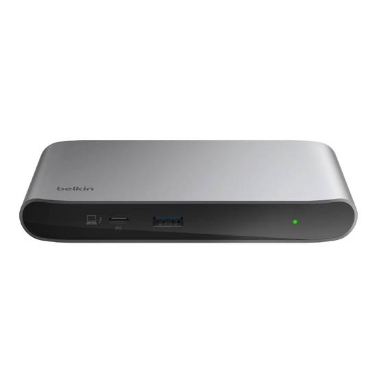 Belkin INC013VFSGY interface hub Thunderbolt 4 40000 Mbit/s Zwart, Grijs