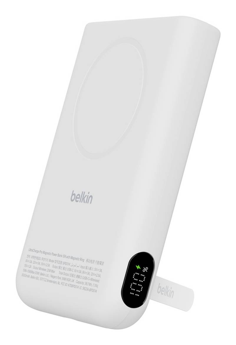 Belkin BPD014hqWH 10000 mAh Draadloos opladen Wit