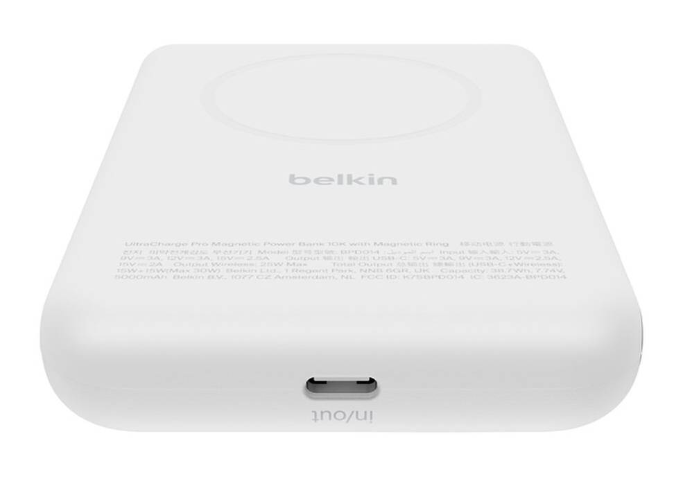 Belkin BPD014hqWH 10000 mAh Draadloos opladen Wit