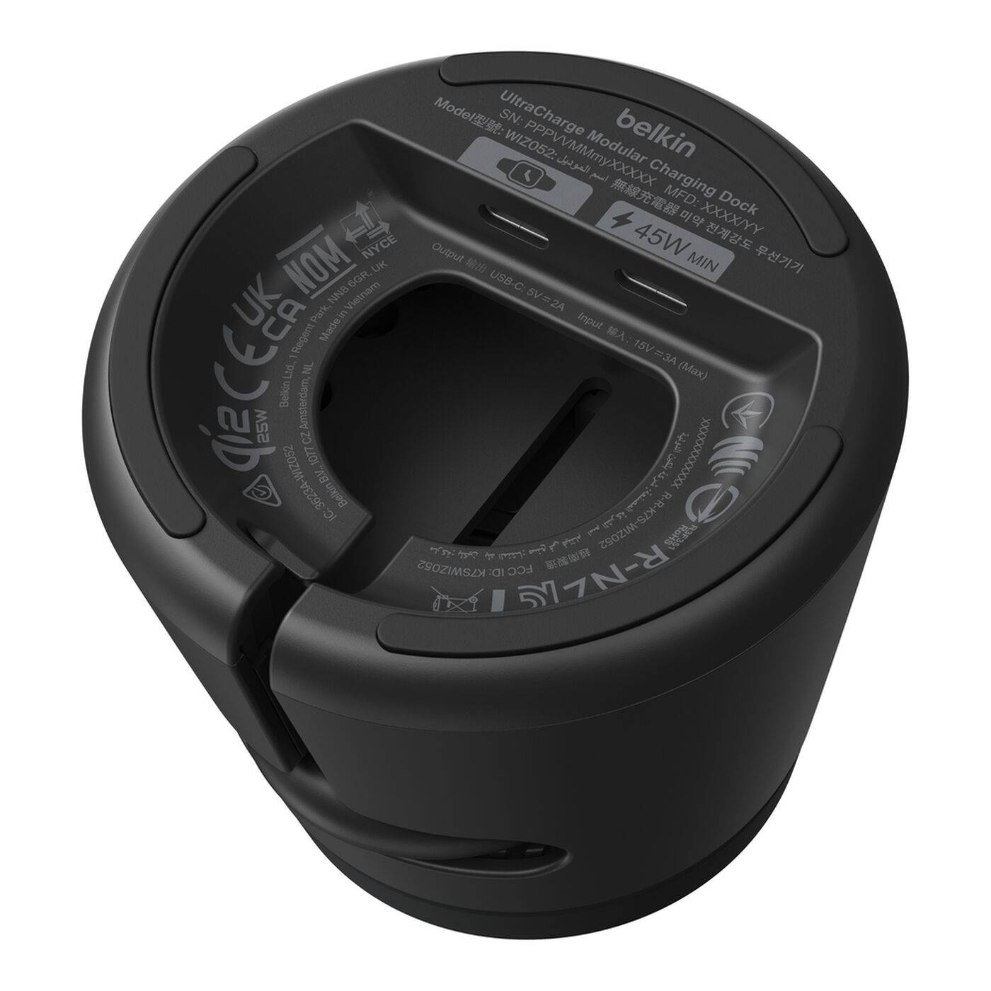 Belkin WIZ052kqBK Smartphone, Headset, Smartwatch Zwart USB Draadloos opladen Snel opladen Binnen