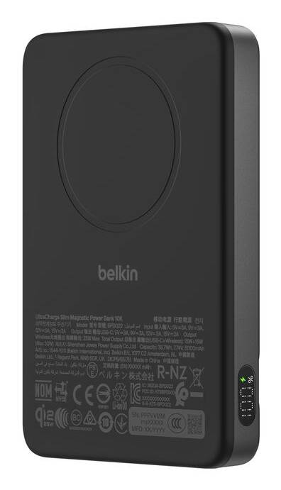 Belkin BPD022HQWH powerbank 10000 mAh Draadloos opladen Wit