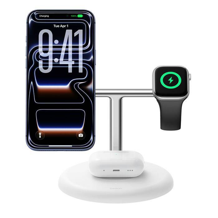 Belkin UltraCharge Smartphone, Smartwatch Zwart AC Draadloos opladen Snel opladen Binnen