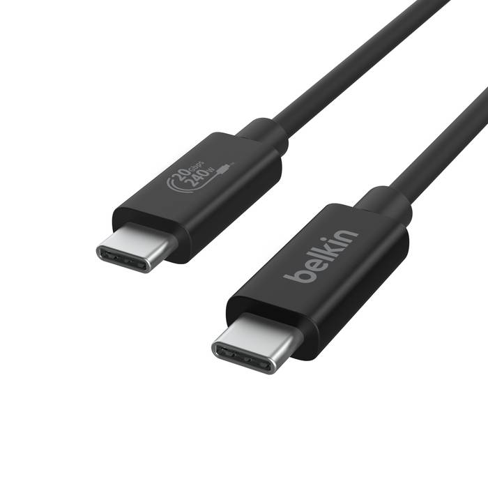 Belkin INZ004BT2MBK USB-kabel USB4 Gen 2x2 2 m USB C Zwart