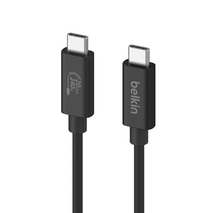 Belkin INZ004BT2MBK USB-kabel USB4 Gen 2x2 2 m USB C Zwart