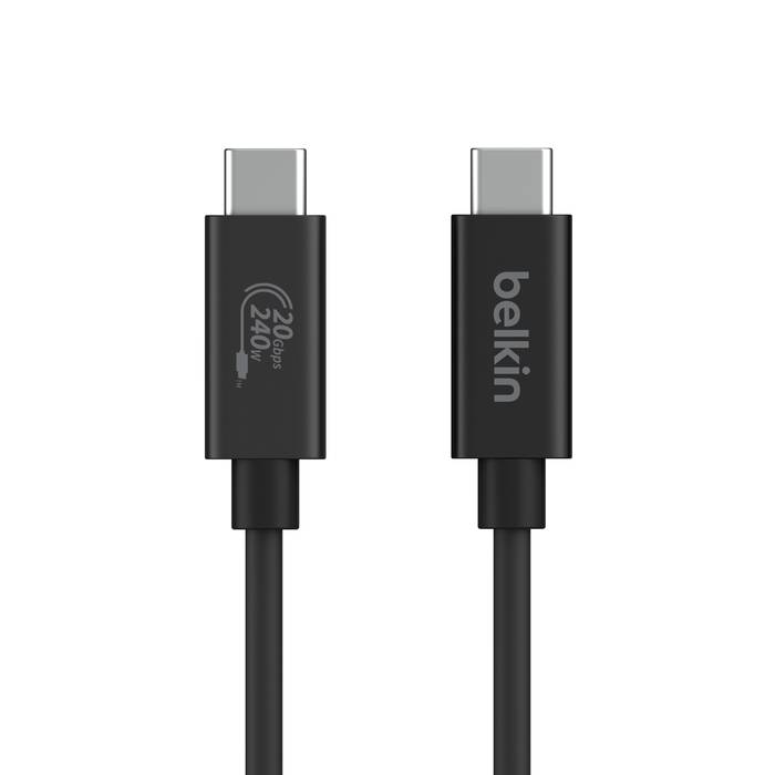 Belkin INZ004BT2MBK USB-kabel USB4 Gen 2x2 2 m USB C Zwart