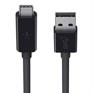 Belkin USB-A - USB-C, 0.9m USB-kabel USB 3.2 Gen 2 (3.1 Gen 2) 0,9 m USB A USB C Zwart