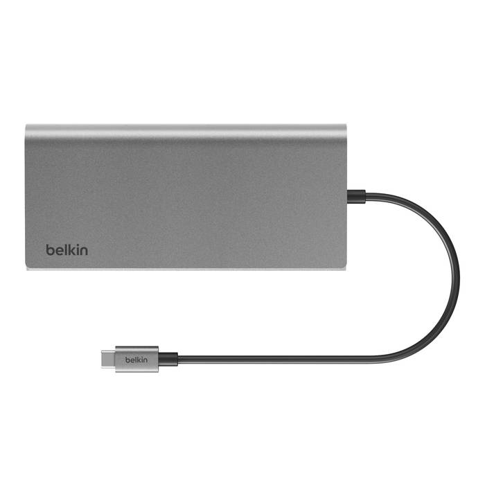 Belkin INC015BTSGY-CZ laptop dock & poortreplicator Bedraad USB 3.2 Gen 1 (3.1 Gen 1) Type-C Aluminium