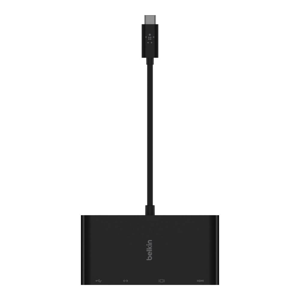 Belkin AVC005BTBK laptop dock & poortreplicator Bedraad USB 3.2 Gen 1 (3.1 Gen 1) Type-C Zwart
