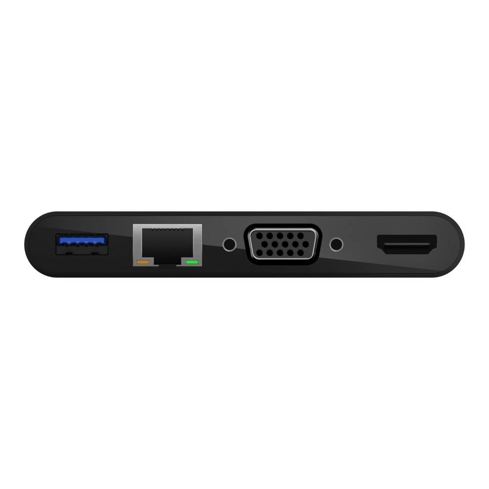 Belkin AVC005BTBK laptop dock & poortreplicator Bedraad USB 3.2 Gen 1 (3.1 Gen 1) Type-C Zwart