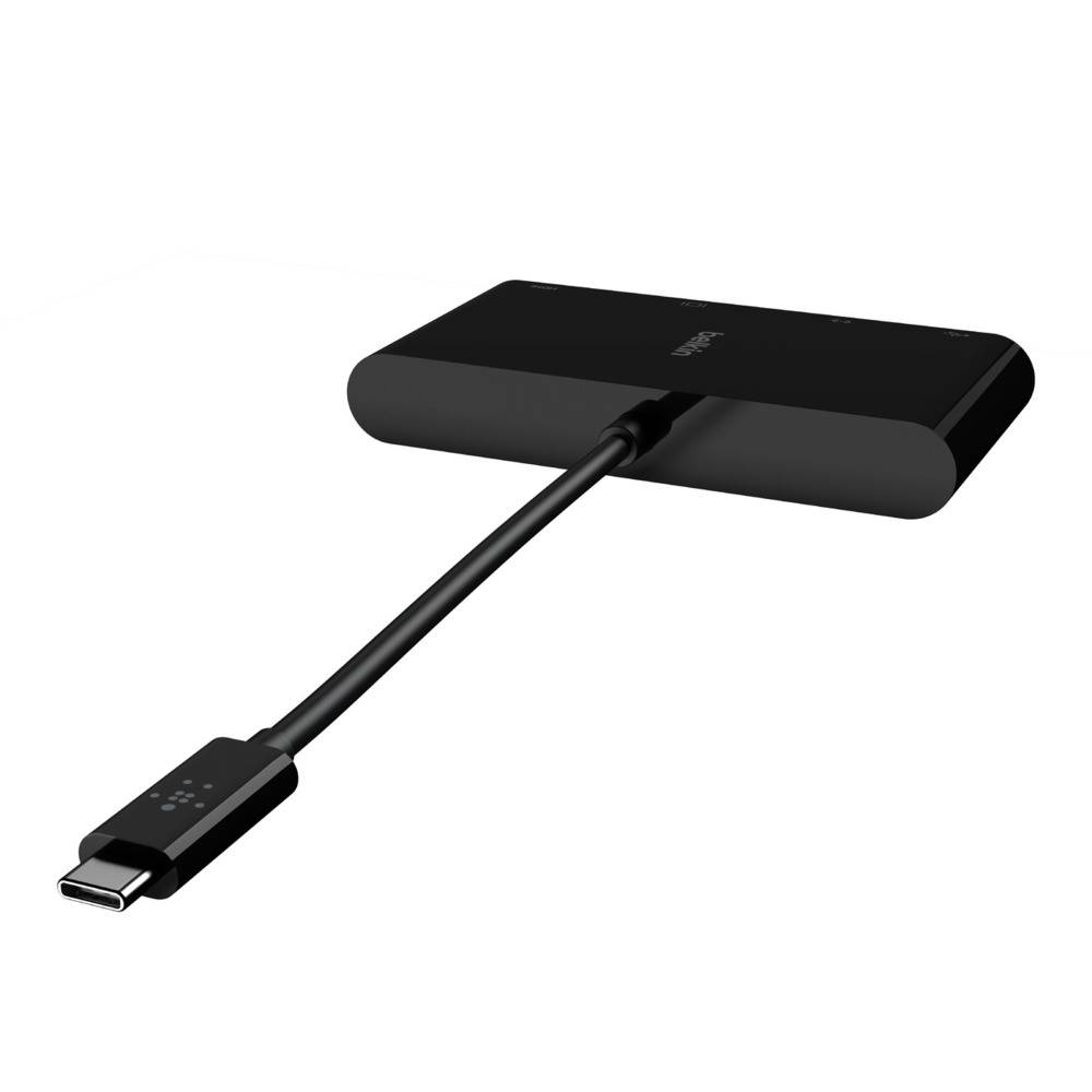 Belkin AVC005BTBK laptop dock & poortreplicator Bedraad USB 3.2 Gen 1 (3.1 Gen 1) Type-C Zwart