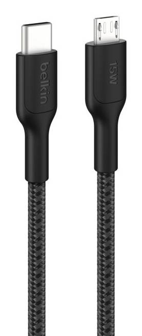 Belkin BoostCharge Pro USB-kabel 1 m USB C Micro-USB A Zwart