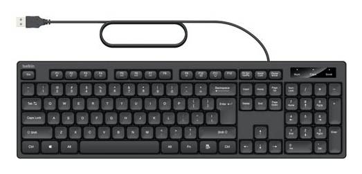 Belkin BBZ014TT toetsenbord Inclusief muis Universeel USB AZERTY Engels Zwart