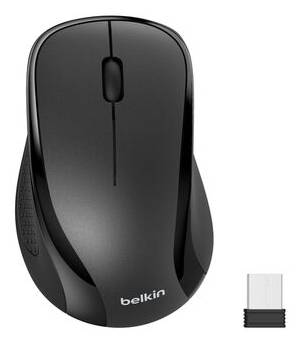 Belkin BBZ010TT toetsenbord Inclusief muis Thuis RF draadloos + USB QWERTY Engels Zwart