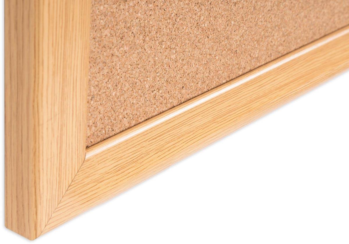 Bi-Office Earth Prime kurkbord, eiken kader, ft 120 x 90 cm
