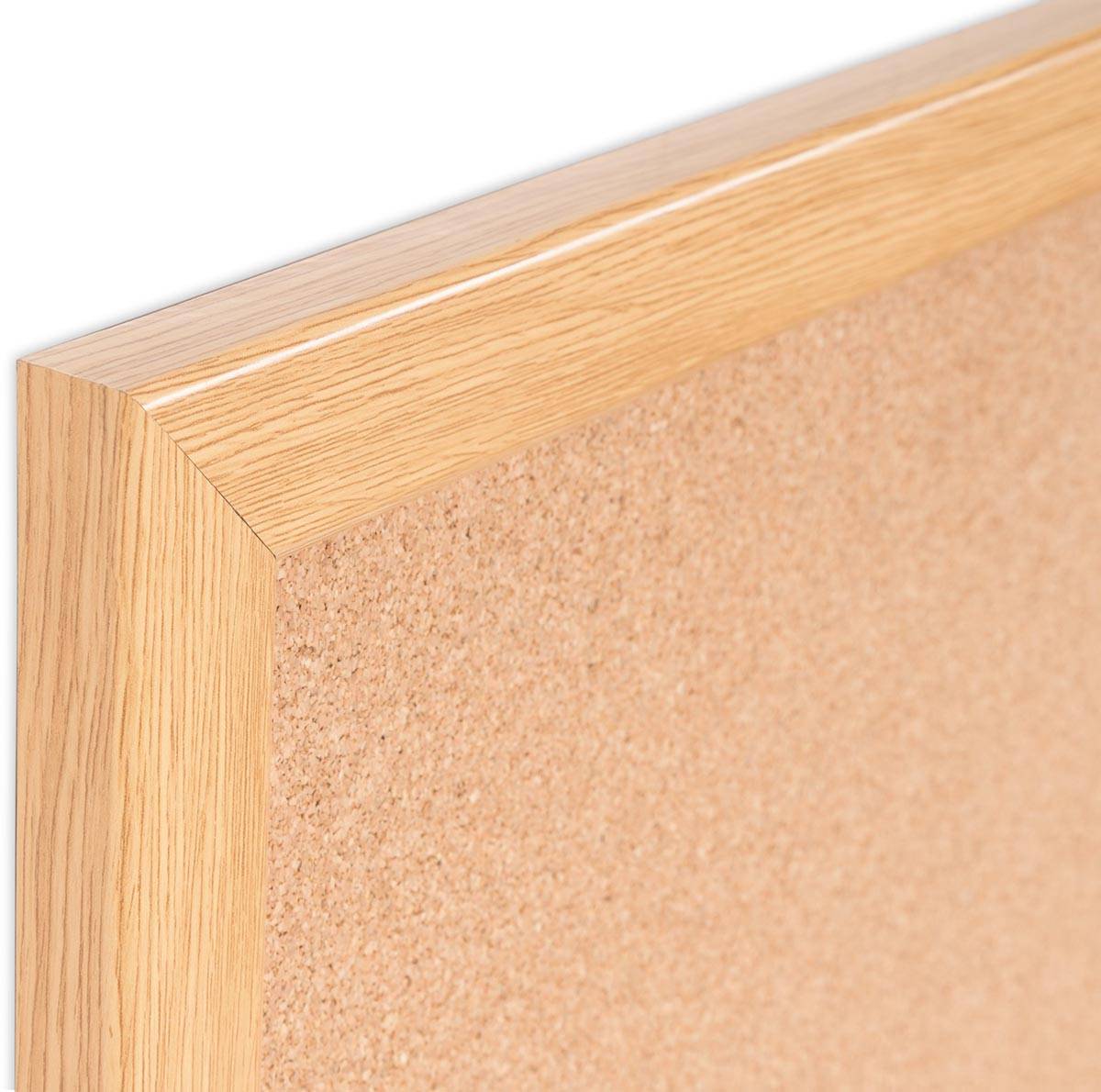 Bi-Office Earth Prime kurkbord, eiken kader, ft 90 x 60 cm