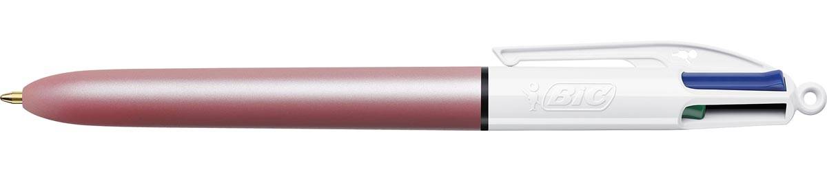 Bic 4-kleurenbalpen Pearl, doos van 12 stuks, assorti