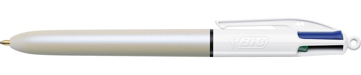 Bic 4-kleurenbalpen Pearl, doos van 12 stuks, assorti