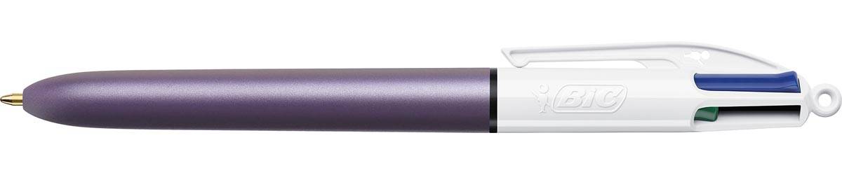 Bic 4-kleurenbalpen Pearl, doos van 12 stuks, assorti