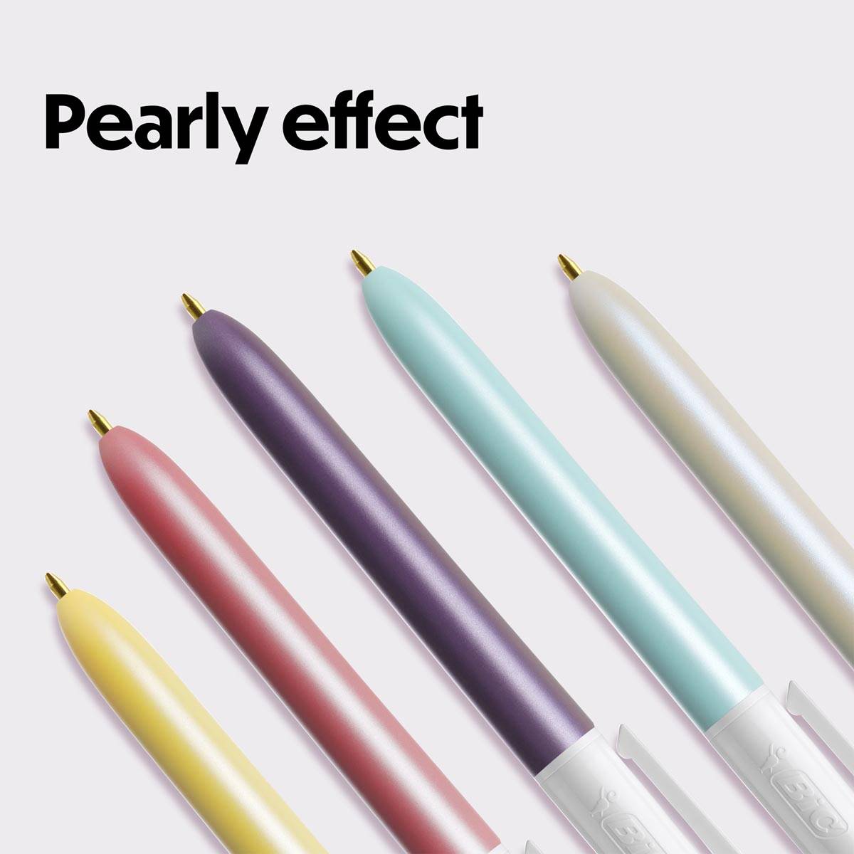 Bic 4-kleurenbalpen Pearl, doos van 12 stuks, assorti