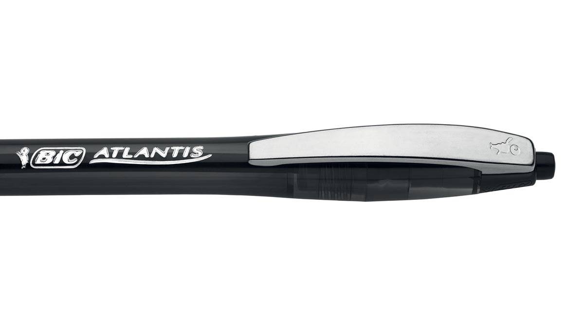 Bic balpen Atlantis Soft 1 mm, zwart