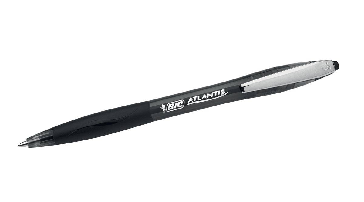 Bic balpen Atlantis Soft 1 mm, zwart