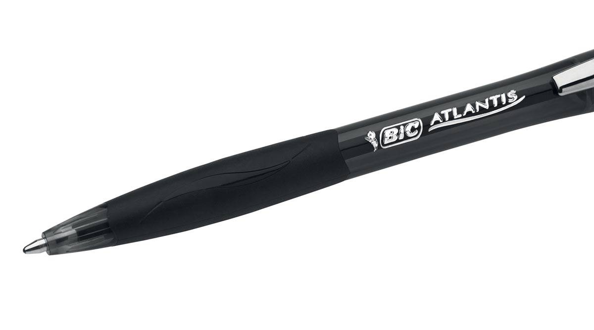 Bic balpen Atlantis Soft 1 mm, zwart