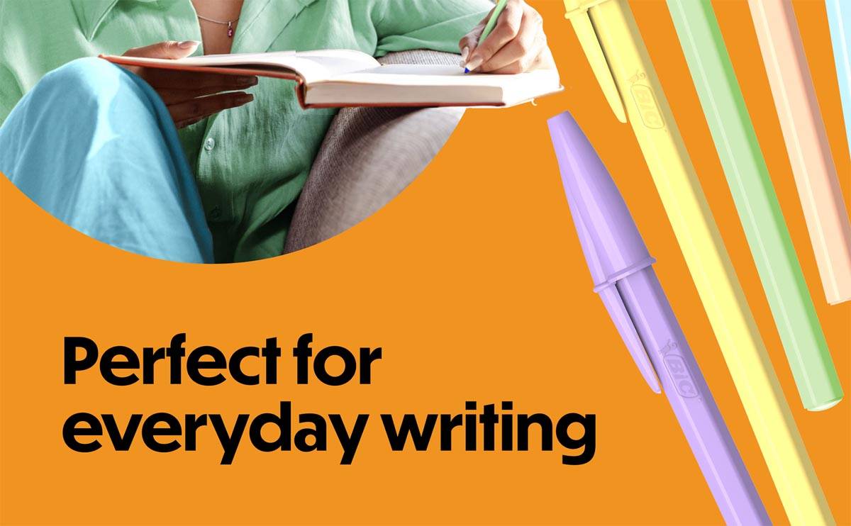 Bic balpen Cristal Medium pastel, doos van 20 stuks, assorti