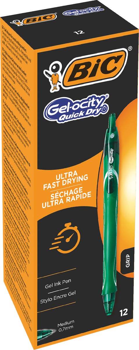 Bic Gel-ocity Quick Dry gelroller, groen