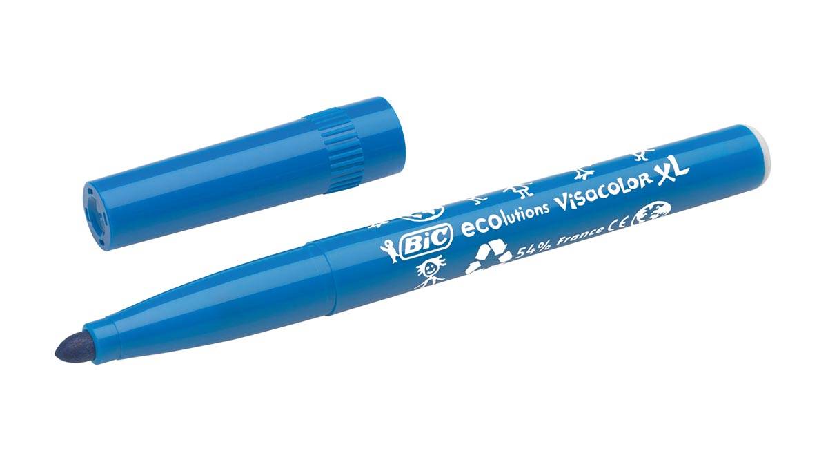 Bic Kids Viltstift Visacolor XL Ecolutions 12 stiften in een kartonnen etui