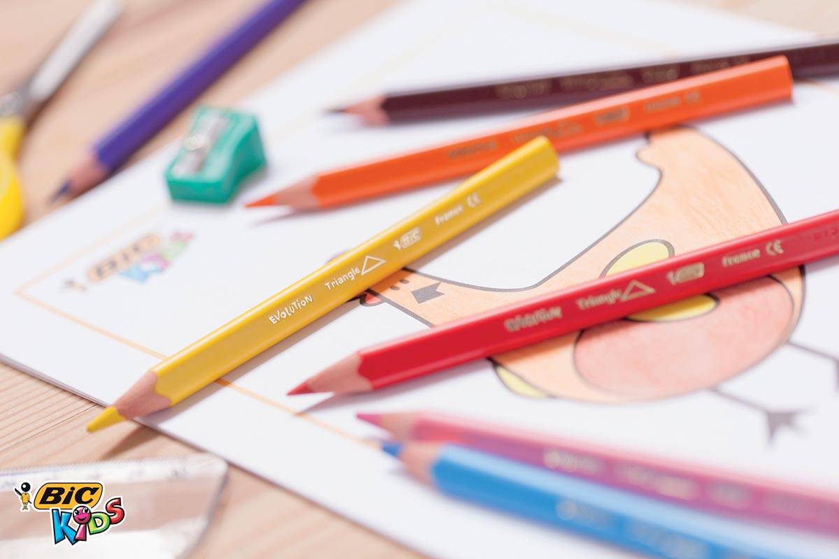 Bic kleurpotlood Ecolutions Evolution Triangle 12 potloden in een kartonnen etui