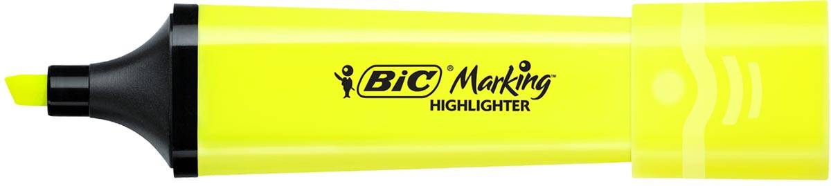 Bic markeerstift Highlighter Flat, geel