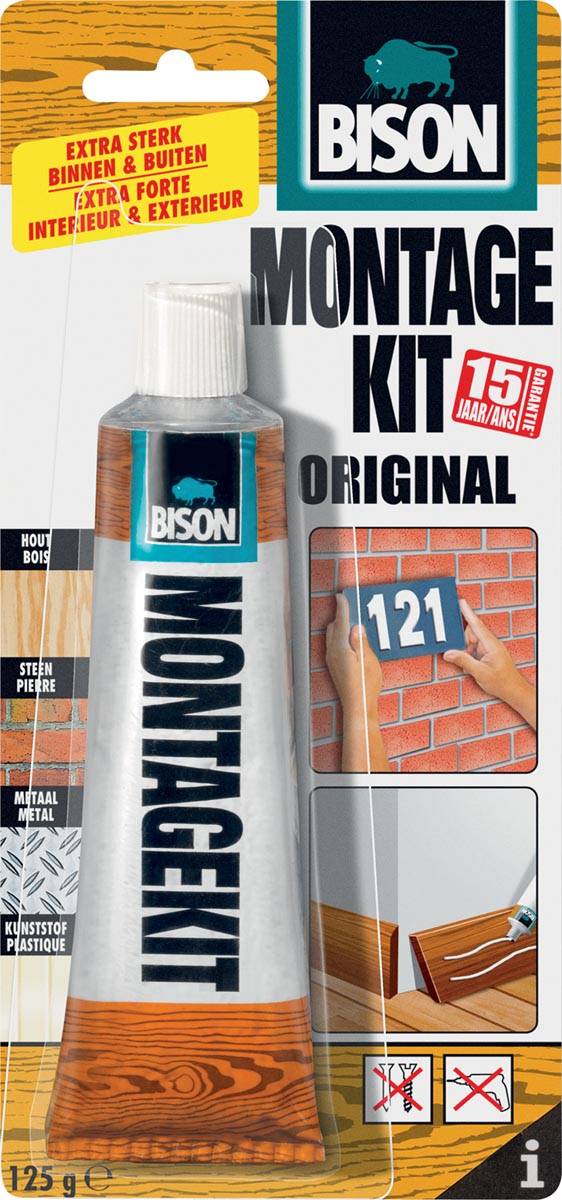 Bison montagekit original, tube van 125 g, op blister