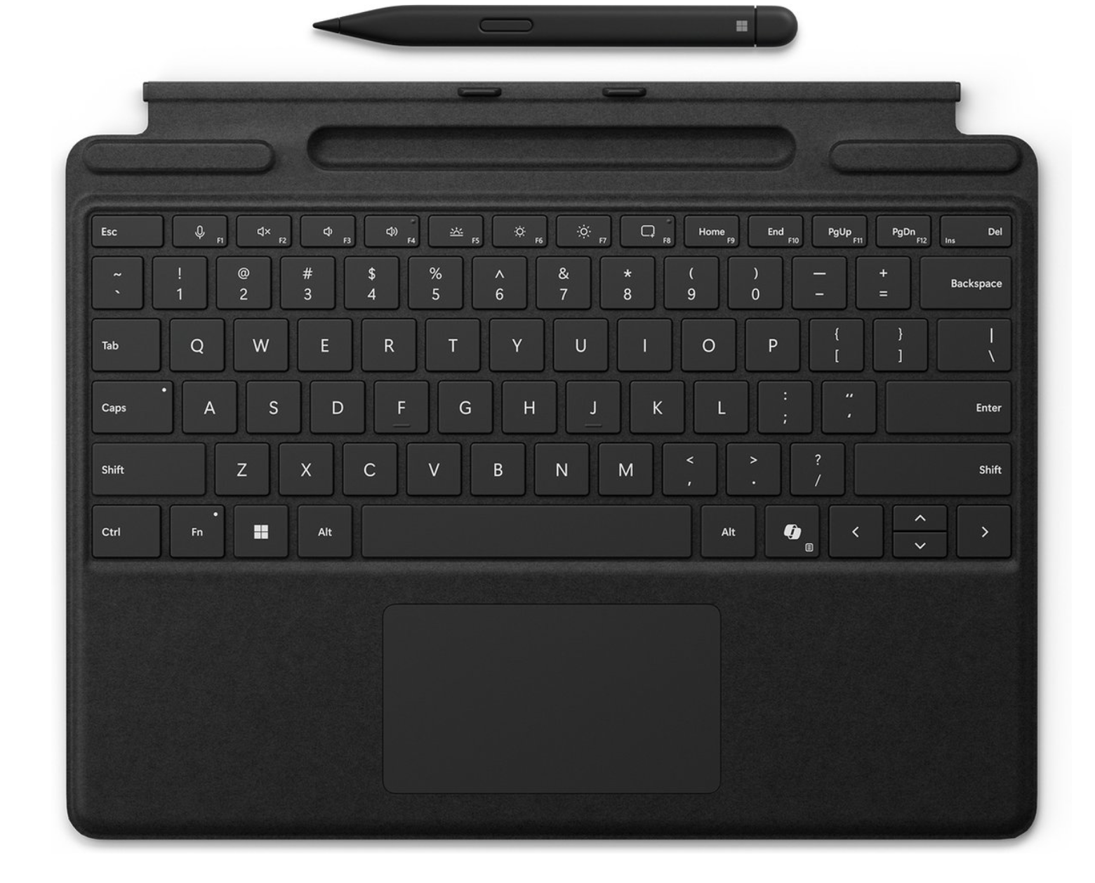 Microsoft Surface Pro Keyboard + Slim Pen QWERTY Microsoft Cover port Zwart