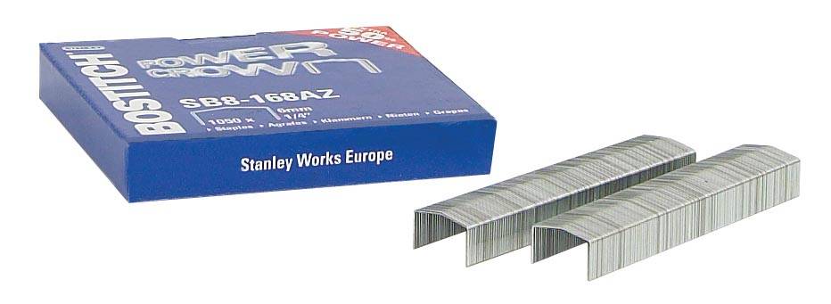 Bostitch nietjes voor B8R, B8HC, B8E, B8HDP en B8P, doos van 1.050 nietjes SB8-168E (6 mm)
