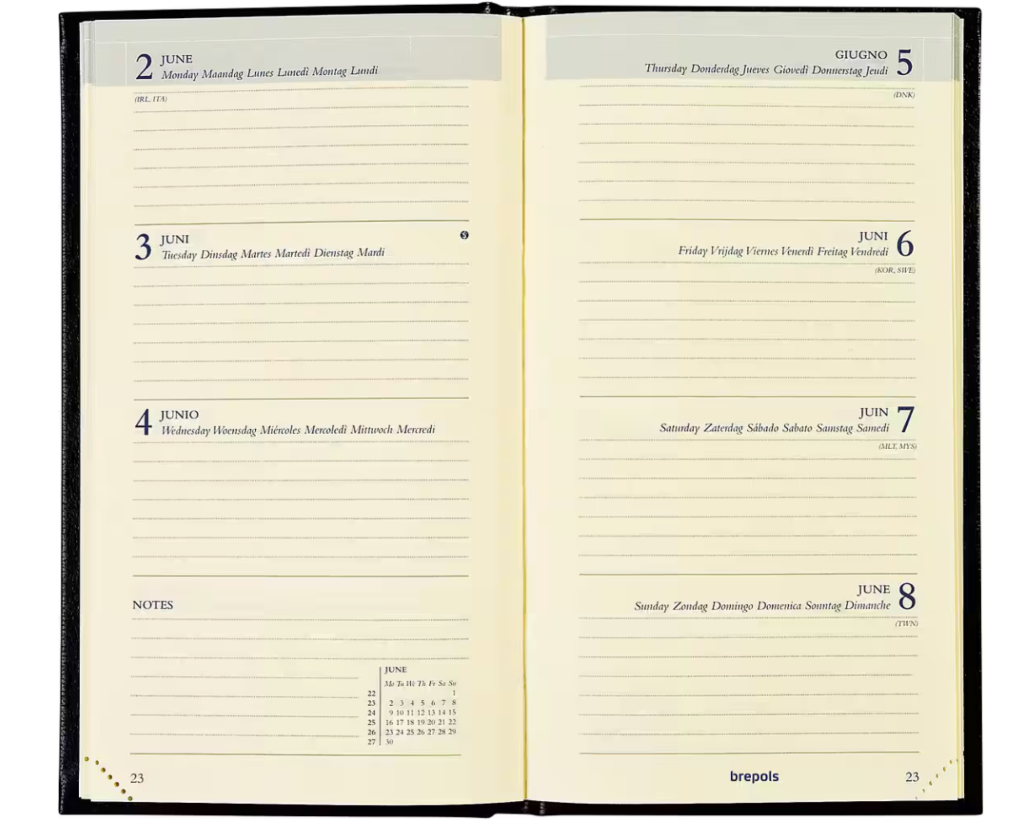 Brepols Interplan Lima, zwart, 2026