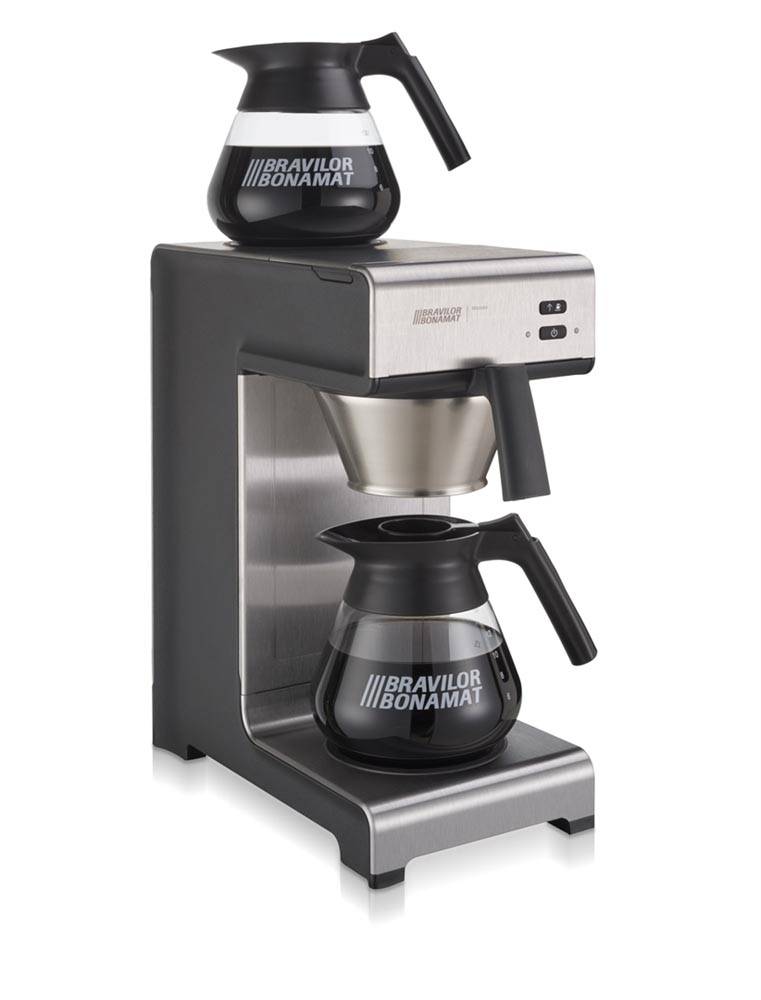 Bravilor Bonamat filterkoffieapparaat Mondo met 2 glazen koffiekannen