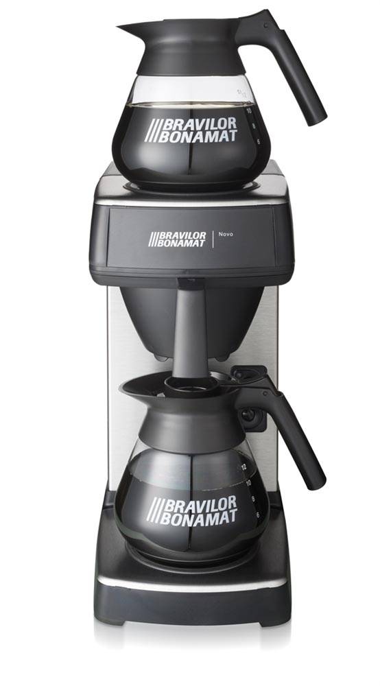 Bravilor Bonamat filterkoffieapparaat Novo met glazen koffiekan
