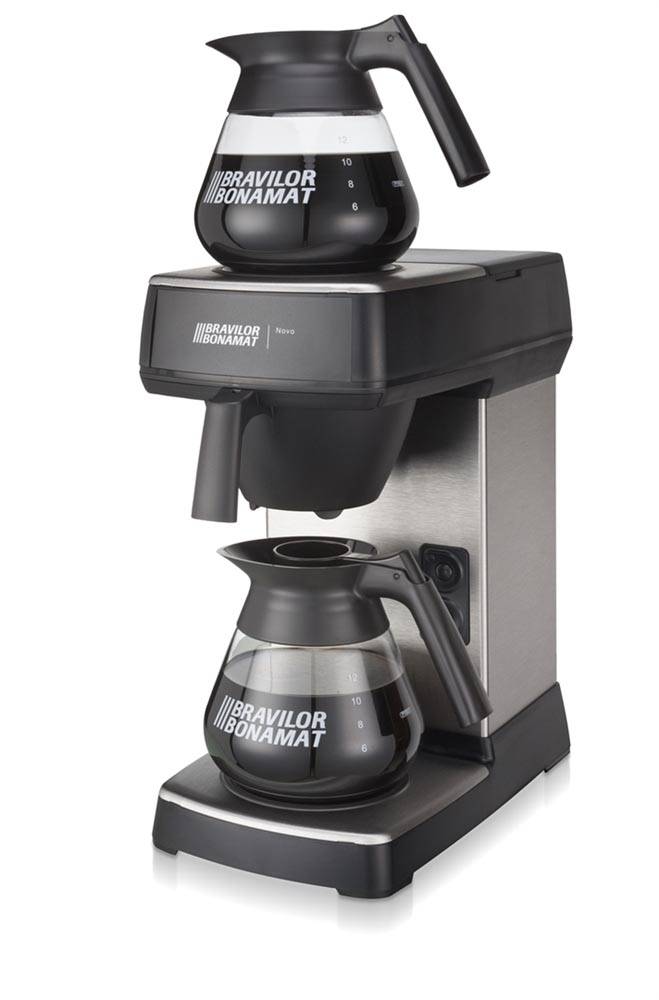 Bravilor Bonamat filterkoffieapparaat Novo met glazen koffiekan