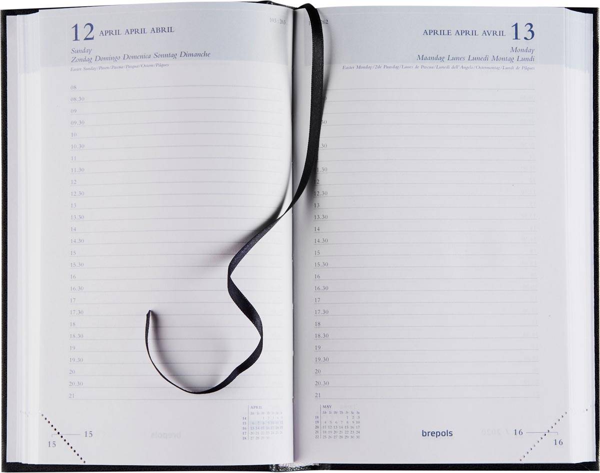Brepols agenda Brefix Lima 6-talig, blauw, 2026