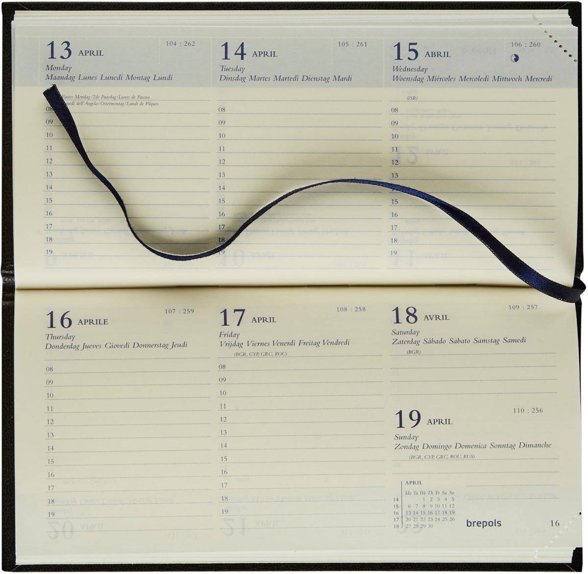 Brepols agenda Breprint Lima 6-talig, blauw, 2025-2026