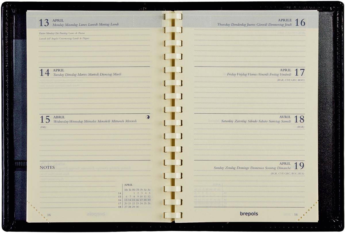 Brepols agenda Delta Genova 6-talig, blauw, 2026