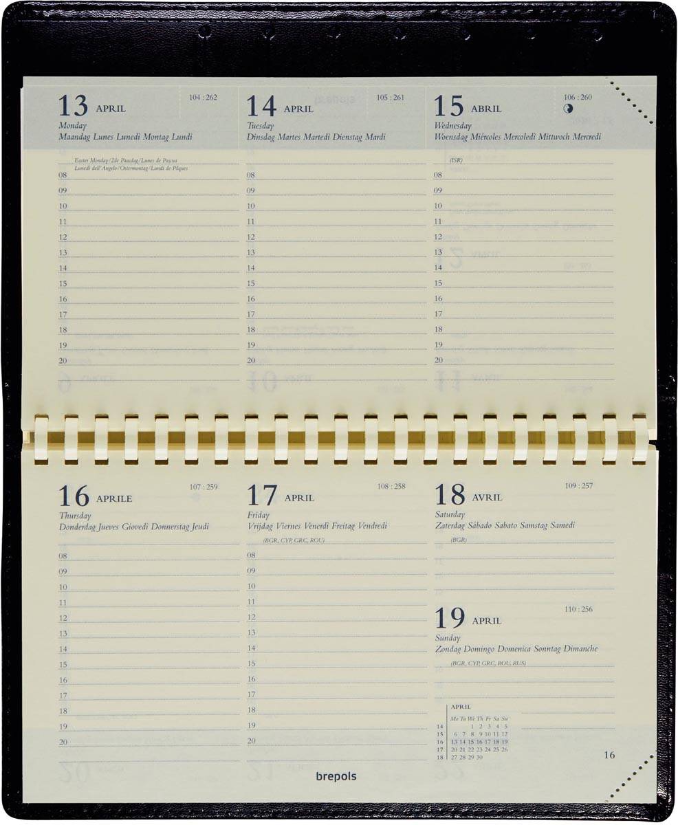 Brepols Omniplan Genova, zwart, 2026