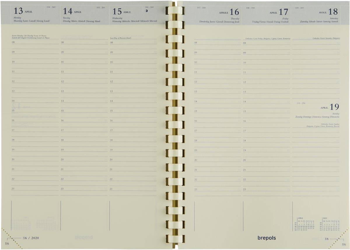 Brepols schoolagenda Bretime vulling, 2025-2026