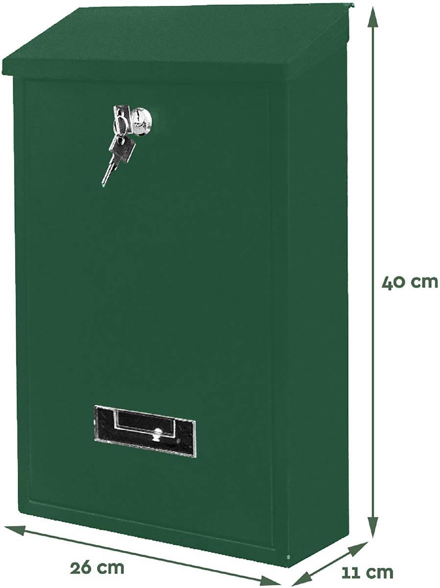 Brievenbus Basic PB100, groen