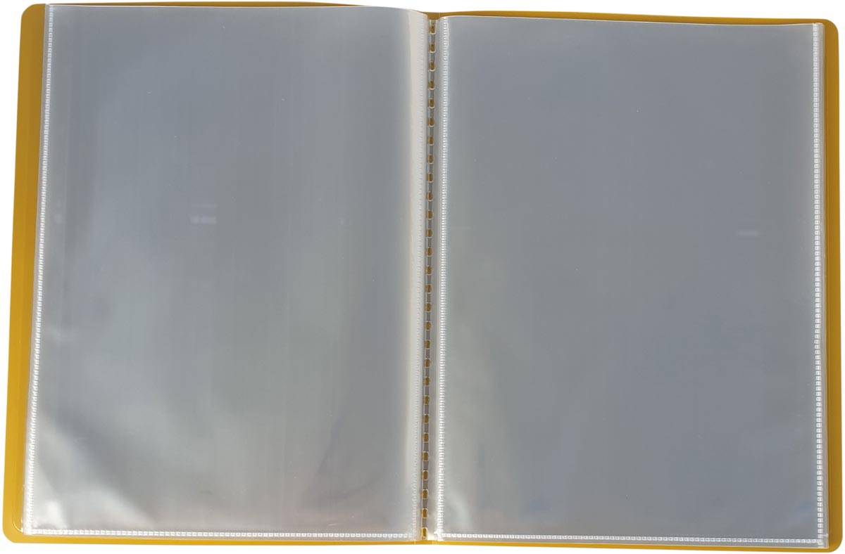 Bronyl showalbum Nature ft A4,, uit PP, 50 tassen, mosterdgeel