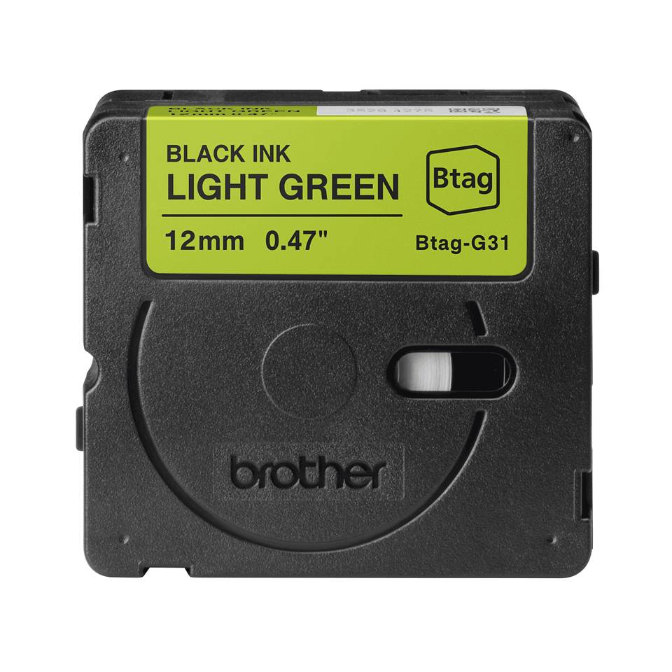 Brother BTAG-G31 labelprinter-tape Zwart op groen