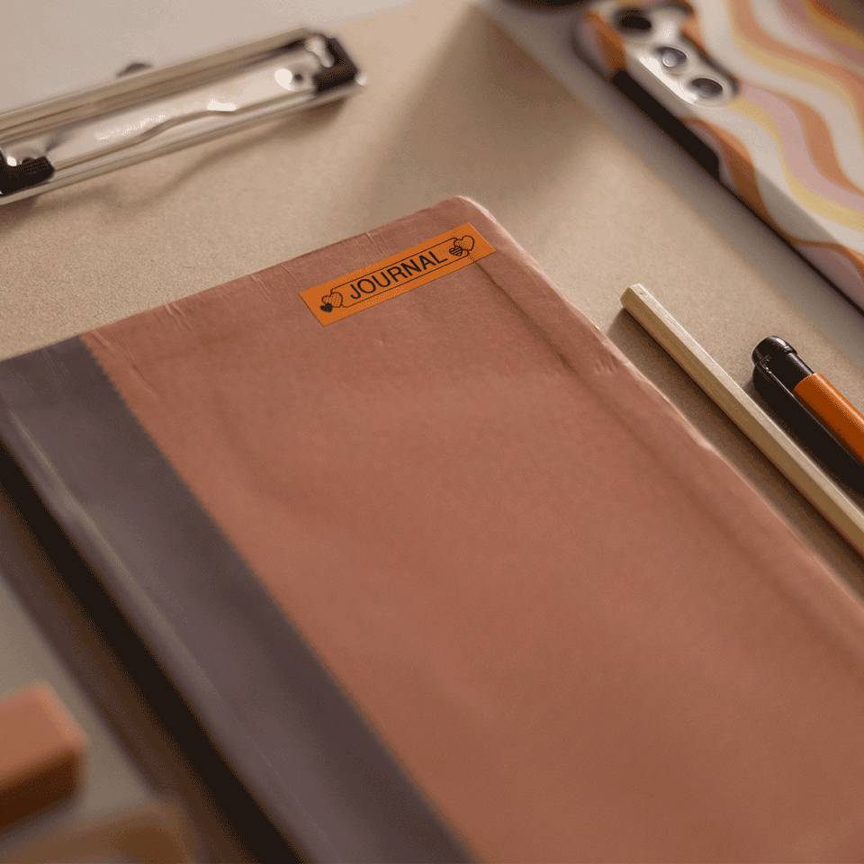 Brother BTAG-T31 labelprinter-tape Zwart op oranje