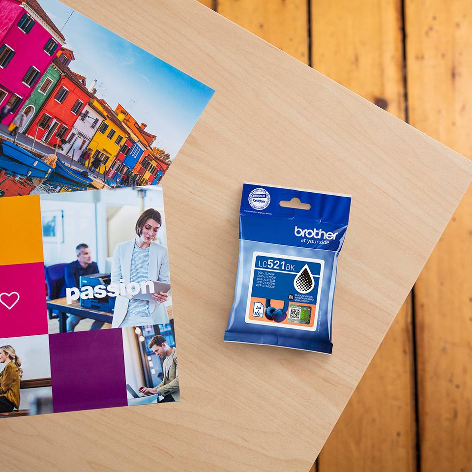 Brother LC521BK inktcartridge 1 stuk(s) Origineel Zwart